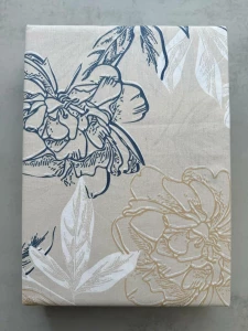 SET LENJERIE DE PAT DIN POPELIN CU IMPRIMEU FLORAL "Kamashi Textile"