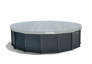 Intex piscină graphite gray panel 478х124cm, 16805l, cadru metalic Thumbnail 4
