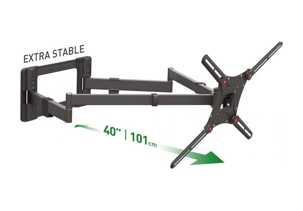 Suport tv de perete barkan bm464xl, negru 2