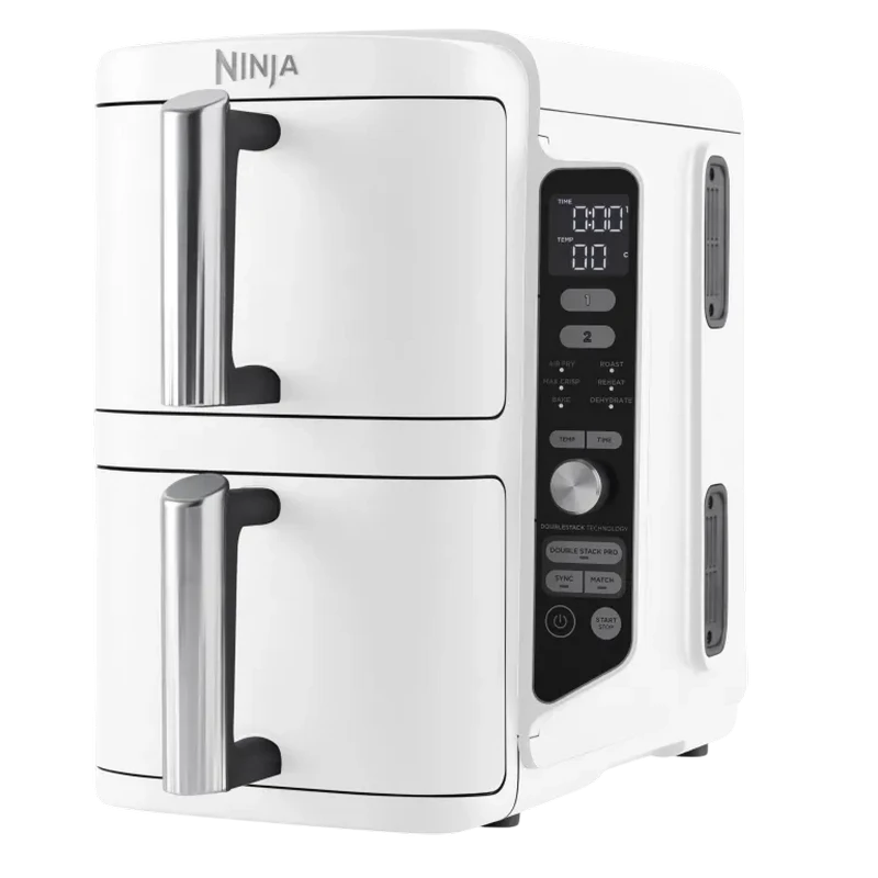 Friteuză cu aer cald ninja double stack xl sl400euwh, alb 10