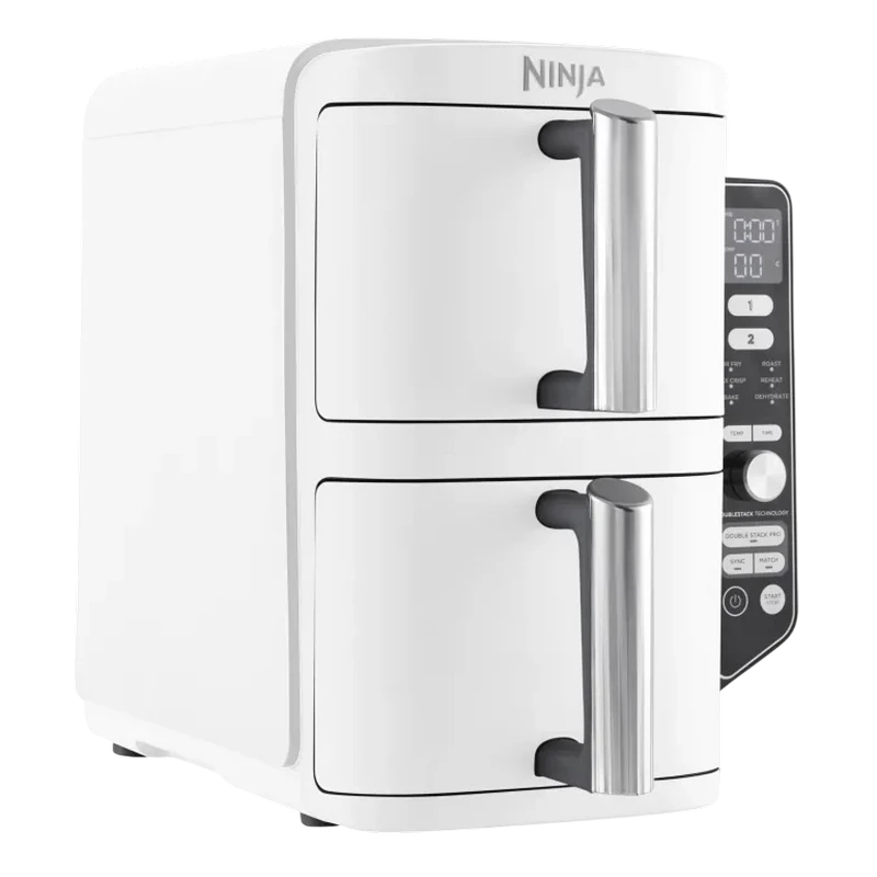 Friteuză cu aer cald ninja double stack xl sl400euwh, alb 13
