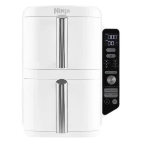 Friteuză cu aer cald Ninja Double Stack XL SL400EUWH, Alb