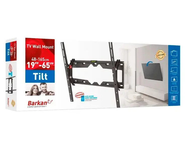 Наклонное настенное крепление barkan cm310+, чёрный 8