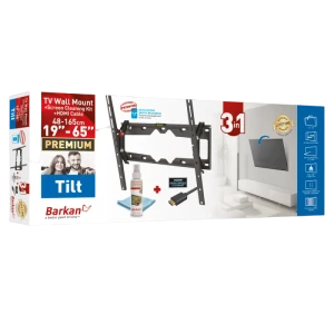 Наклонное настенное крепление barkan cm310+, чёрный Thumbnail 4