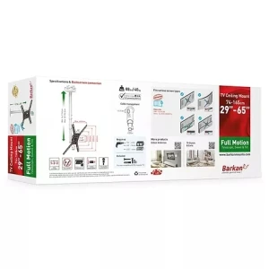 Suport tv tavan full-motion barkan 3500, alb Thumbnail 9