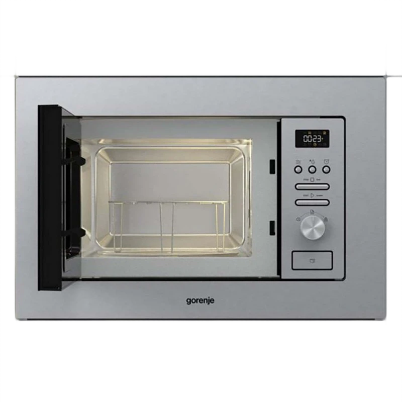 Микроволновая печь gorenje bmi 201 ag1x, серебристый 4