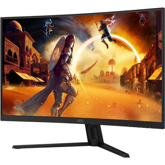 31,5" monitor gaming aoc cq32g4ve, va 2560x1440 wqhd, negru 2