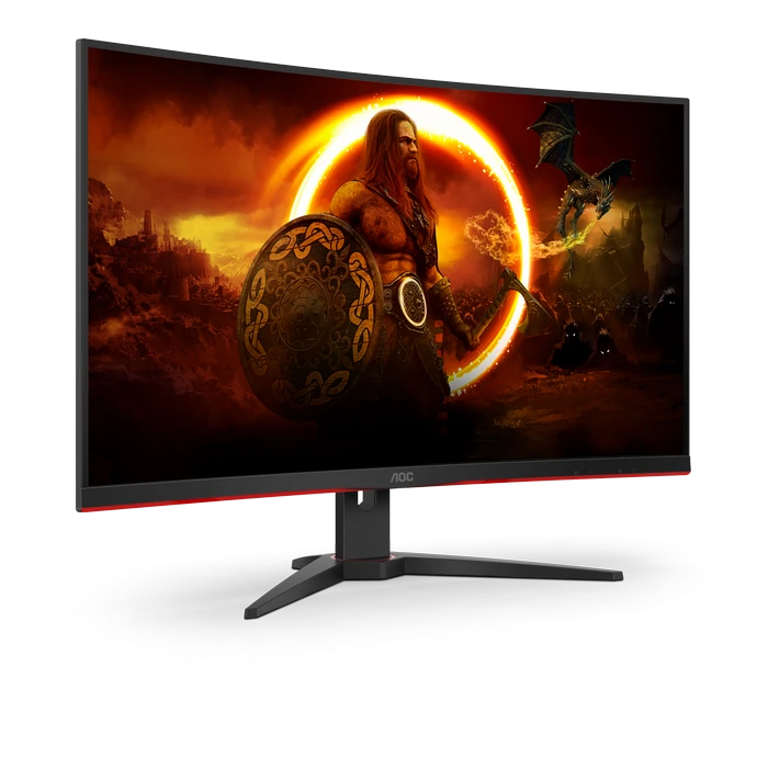 31,5" monitor gaming aoc c32g2ze/bk, va 1920x1080 fhd, negru | roșu 6