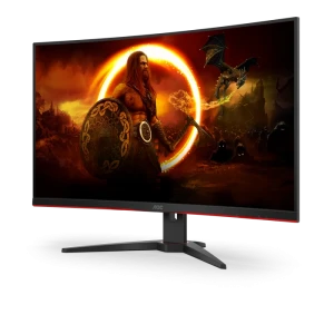 31,5" monitor gaming aoc c32g2ze/bk, va 1920x1080 fhd, negru | roșu Thumbnail 2