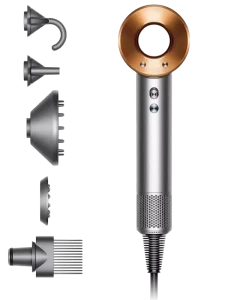 Фен dyson supersonic hd07, 1600вт, nickel/cooper