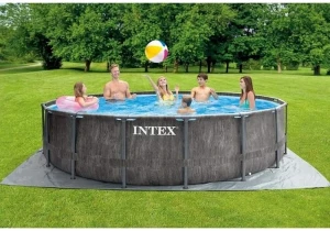 Intex бассейн greywood prism frame premium 457×122см, 16805л, металлический каркас Thumbnail 2