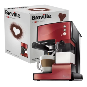 Кофеварка рожковая breville prima latte vcf046x-dim, 1050вт, красный Thumbnail 4