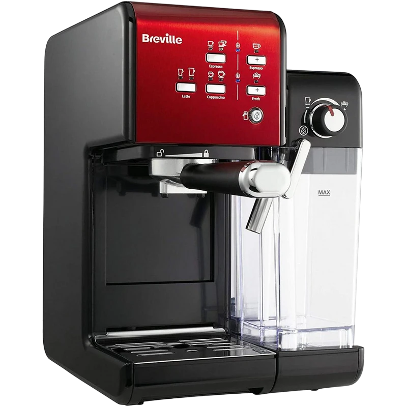 Кофеварка рожковая breville prima latte ii vcf109x-01, 1050вт, красный 4