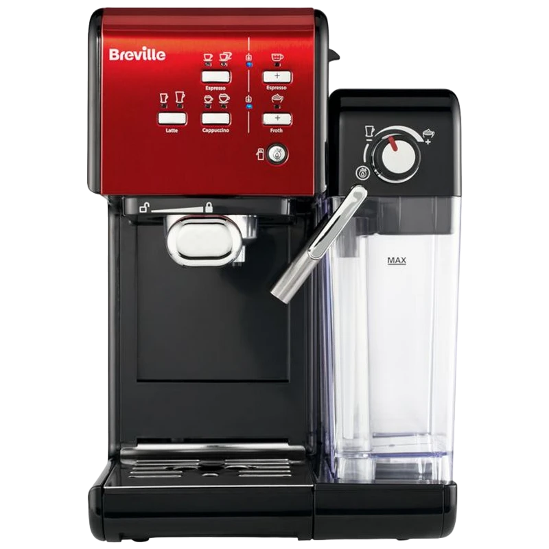 Кофеварка рожковая breville prima latte ii vcf109x-01, 1050вт, красный 3