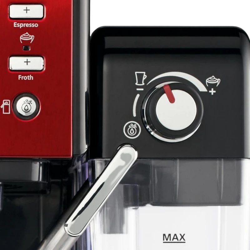 Кофеварка рожковая breville prima latte ii vcf109x-01, 1050вт, красный 2