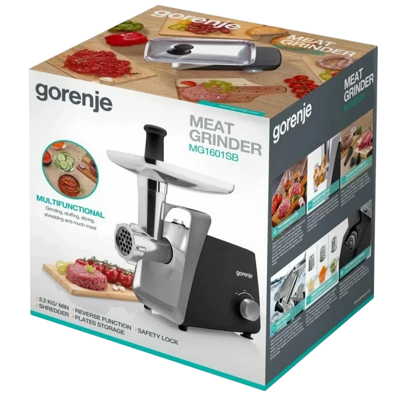 Мясорубка gorenje mg1601sb, чёрный 3