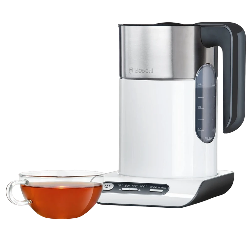 Fierbător electric bosch styline twk8611p, white inox 6