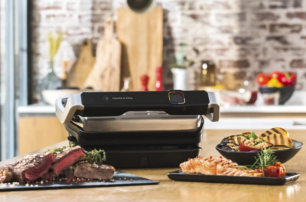 Grătar electric tefal optigrill elite, 2000w, argintiu 15