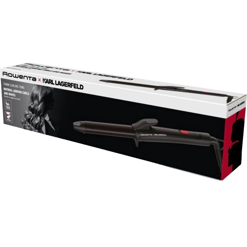 Плойка rowenta karl lagerfeld curling tong cf321lf0, чёрный 3