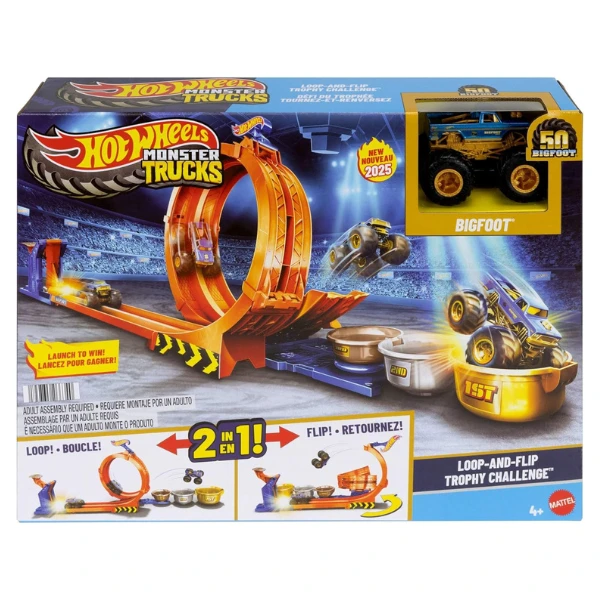 Hot wheels monster trucks "петля и переворот: кубковый челлендж" 3
