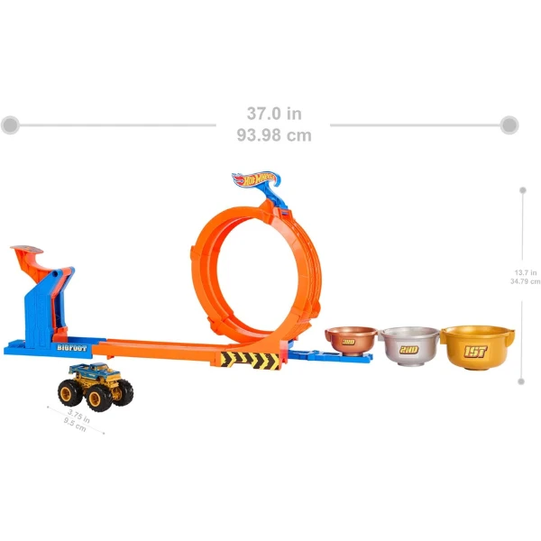 Hot wheels monster trucks "петля и переворот: кубковый челлендж" 6
