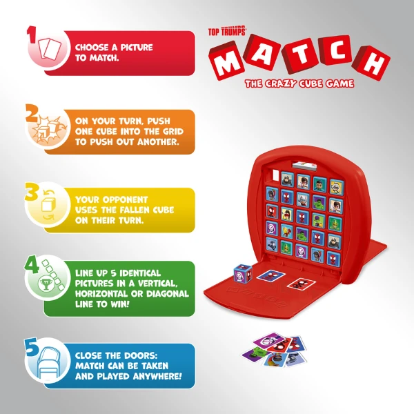 Joc de masă top trumps match "păienjenelul și prietenii lui uimitori" 7