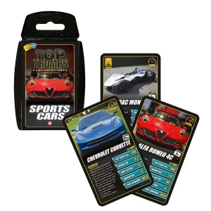 Настольная игра top trumps "спортивные автомобили" (англ.)