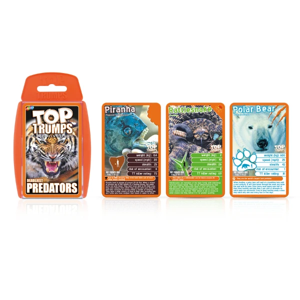 Joc de masă top trumps "prădători" (en) 9