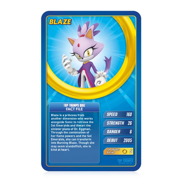 Joc de masă top trumps "sonic" (en) 3