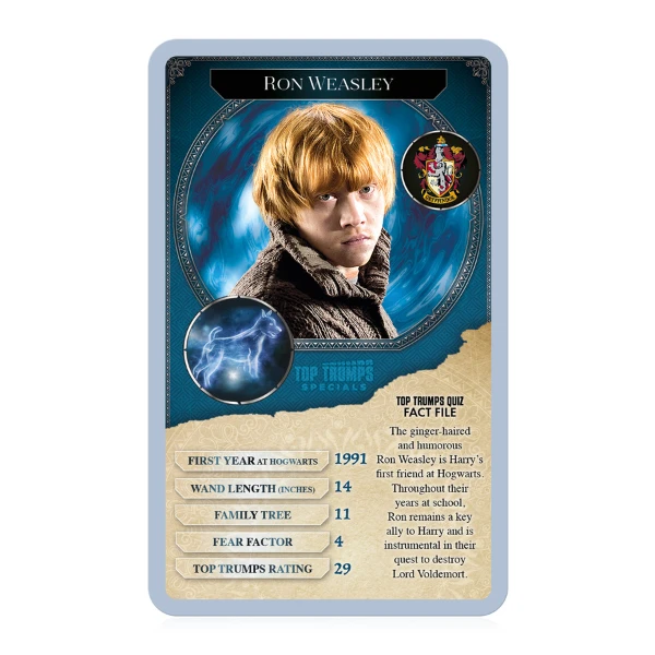 Joc de masă top trumps "harry potter – 30 de vrăjitoare și vrăjitori" (en) 4