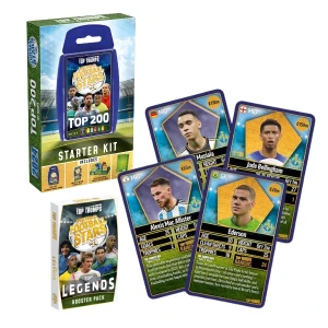 Настольная игра top trumps "world football stars 200" (стартовый набор)