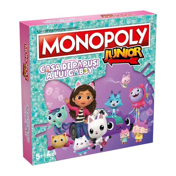 Настольная игра monopoly junior "gabby's dollhouse" (рум.) 3