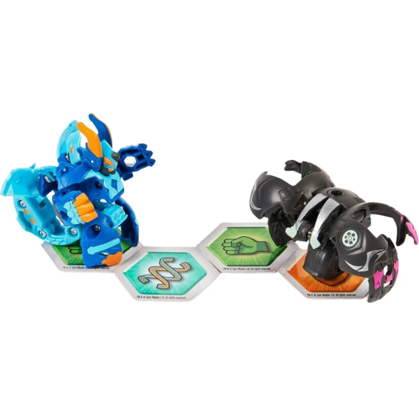 Set bakugan 2în1 în cutie metalică bakugan tin 4