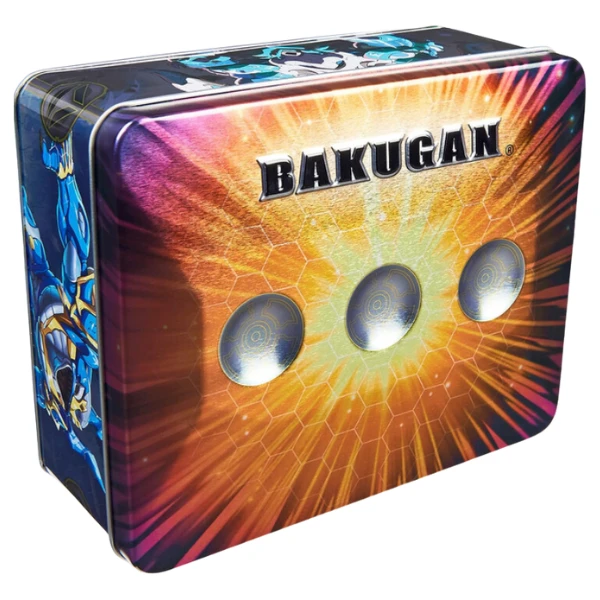 Set bakugan 2în1 în cutie metalică bakugan tin 3