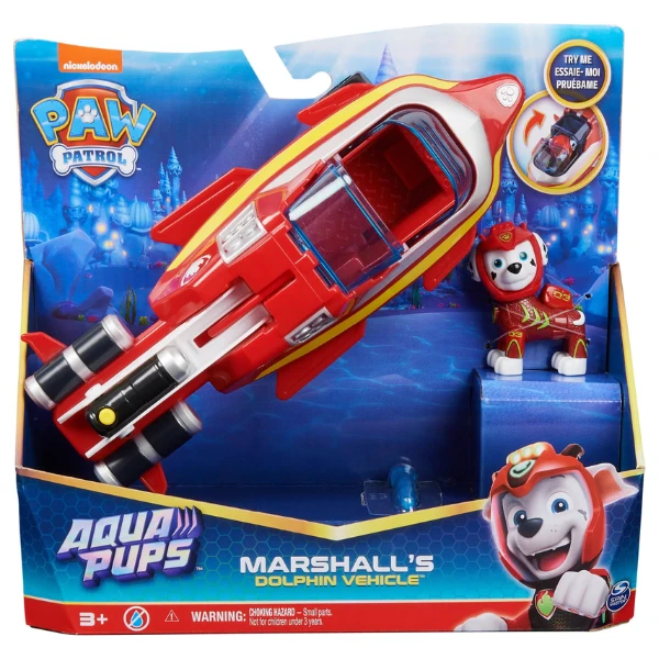 Vehicul acvatic cu figurină marshall, seria "patrula cățelușilor" 3