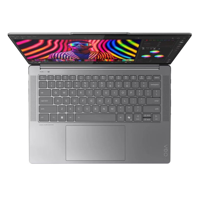 Ноутбук 14,5" lenovo yoga pro 7 14iah10, luna grey, intel core ultra 7 255h, 32гб/1024гб, windows 11 home sl 15