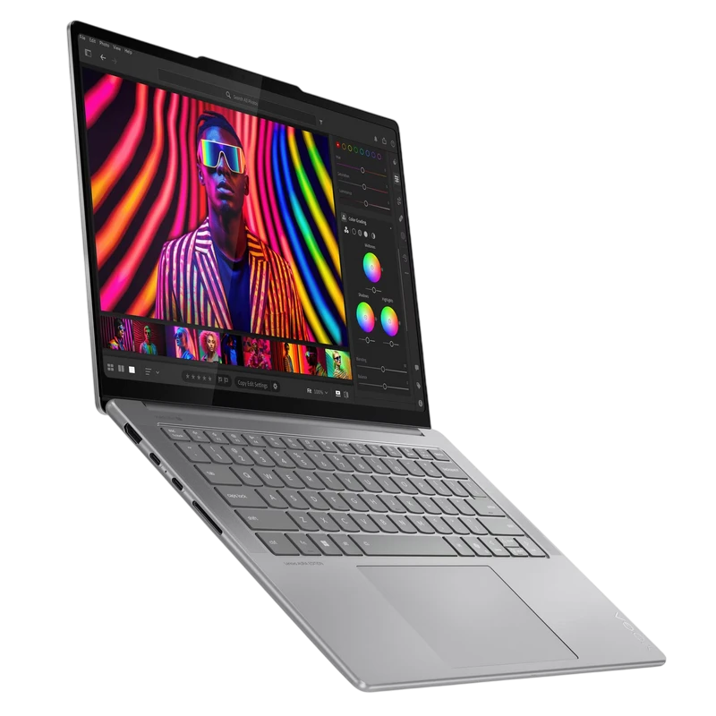 Ноутбук 14,5" lenovo yoga pro 7 14iah10, luna grey, intel core ultra 7 255h, 32гб/1024гб, windows 11 home sl 3