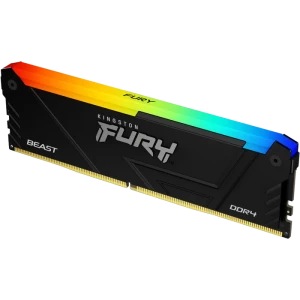 Оперативная память Kingston FURY Beast RGB, DDR4 SDRAM, 3200 МГц, 8Гб, KF432C16BB2A/8