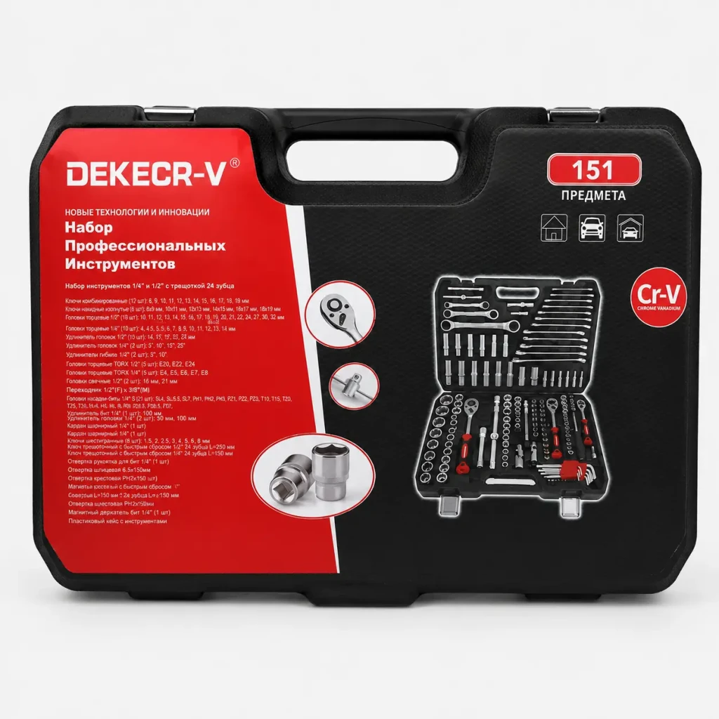 Set profesional de scule  – 150 de piese, dekecr-v y17-47 2
