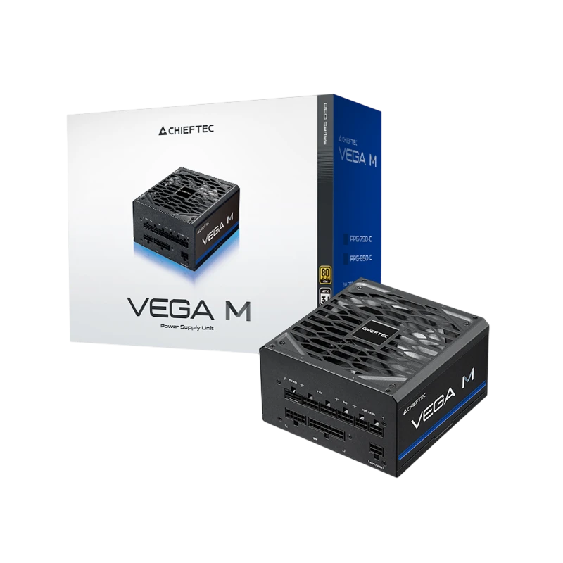 Блок питания для компьютеров chieftec vega m, 750вт, atx 4