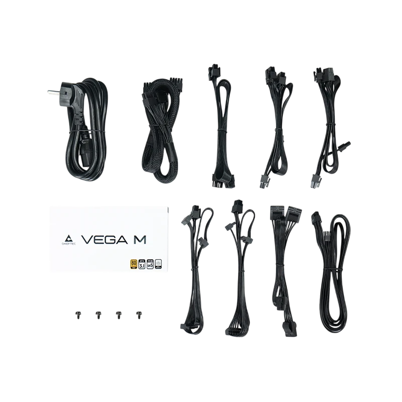 Блок питания для компьютеров chieftec vega m, 750вт, atx 7