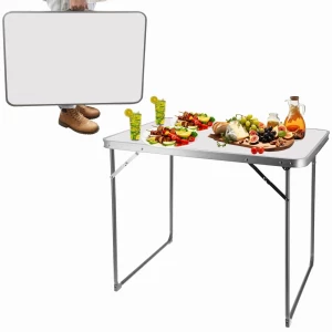 СКЛАДНОЙ КЕМПИНГ СТОЛ JUMI 70x80x60 СМ БЕЛЫЙ (OM-992214)