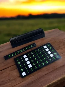 НОМЕР ДЛЯ ВРЕМЕННОЙ ПАРКОВКИ С ВОЗМОЖНОСТЬЮ СКРЫТИЯ 12,5 × 3,5 СМ