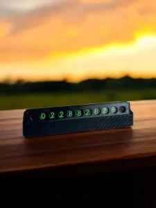 НОМЕР ДЛЯ ВРЕМЕННОЙ ПАРКОВКИ С ВОЗМОЖНОСТЬЮ СКРЫТИЯ 12,5 × 3,5 СМ