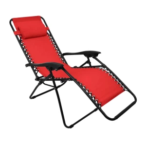 SEZLONG PLIABIL DE GRADINA SIESTA ROSU (C2064)