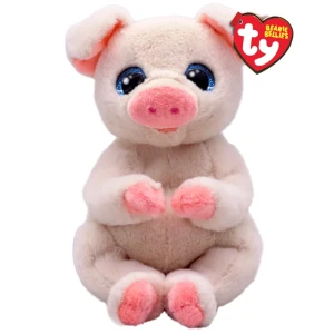 Розовая свинка penelope 15 см (beanie bellies)