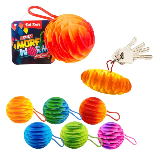 Breloc - antistres "viermișorul flexibil", 15 cm 7