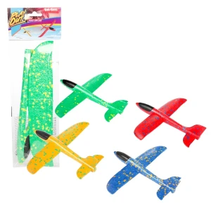 Avion - planor din spumă, 22 cm, în asortiment