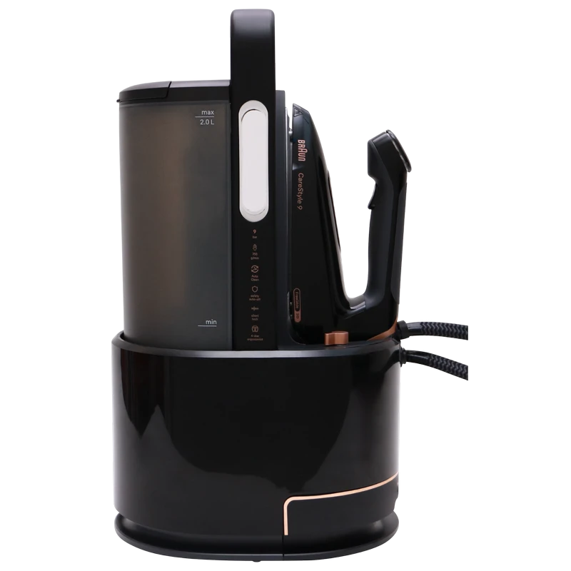 Fier de călcat cu generator de abur braun is9090bk, 2700w, negru 6