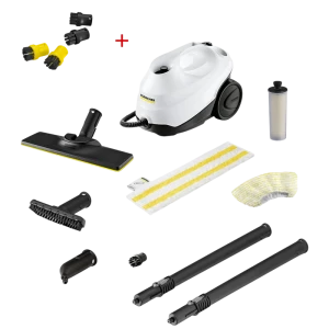 Пароочиститель Karcher SC 3 EasyFix + Комплект круглых щеток 2.863-264.0, Белый